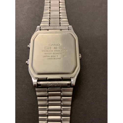 261 - A Casio wristwatch, Model No. AQ-230 (running at the time of lotting)