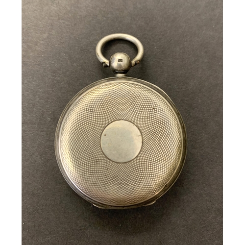 27 - A small 925 silver pocket watch, 40mm diameter (running at the time of lotting)