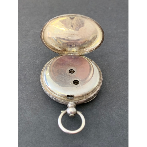 297 - A small silver ladies pocket watch, 34mm