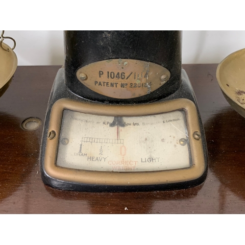 312 - A set of Pooley & Son's vintage scales