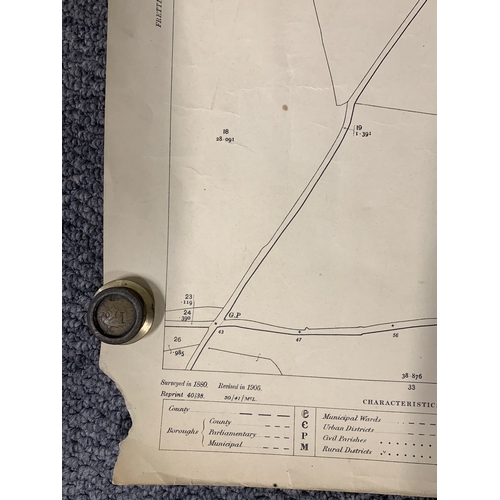 315 - An ordnance survey map of Horstead with Stanninghall PH, second edition 1906, 40