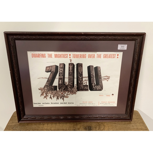 350 - A vintage Zulu poster from a magazine 1964