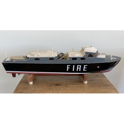 59 - A vintage radio controlled Fire boat, 35