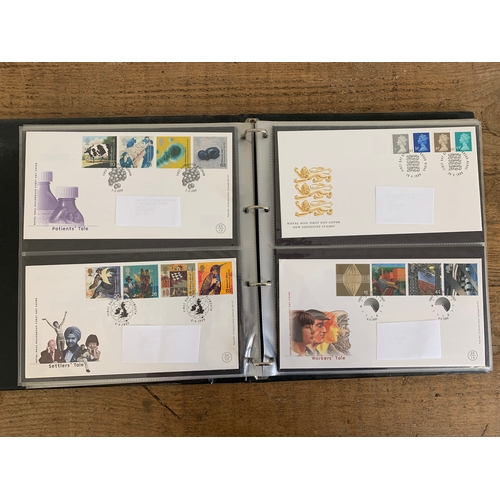 93 - Three full albums of FDC's, dates including 1995-2002, 2002-2009 and 2009-2014