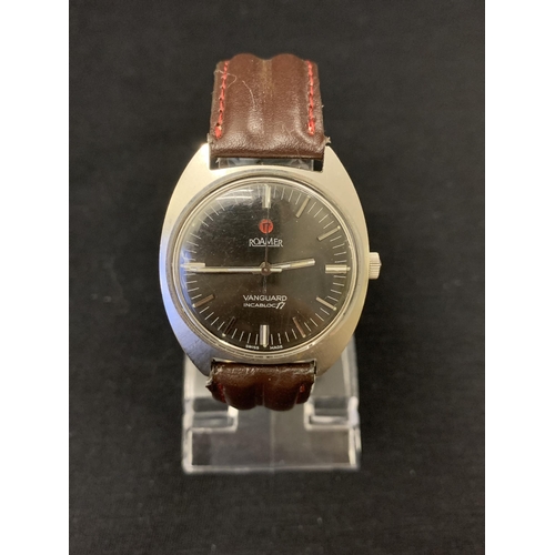 108 - A vintage Romer Vanguard Incabloc 17 wristwatch