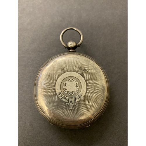 112 - An antique silver pocket watch, approx. 48mm