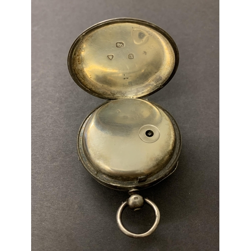 112 - An antique silver pocket watch, approx. 48mm