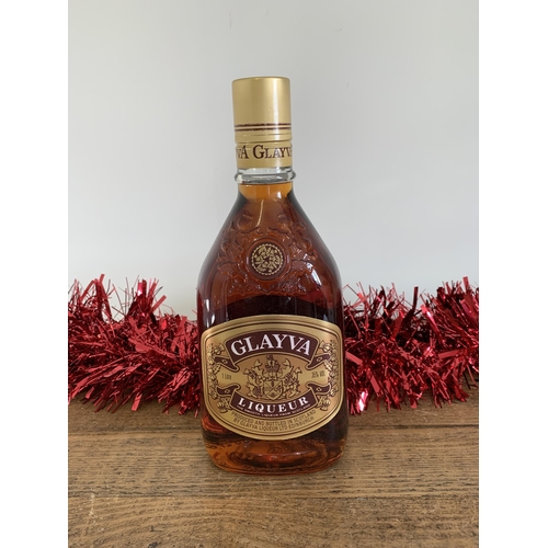 14 - A one litre Glayva liqueur blended whiskies