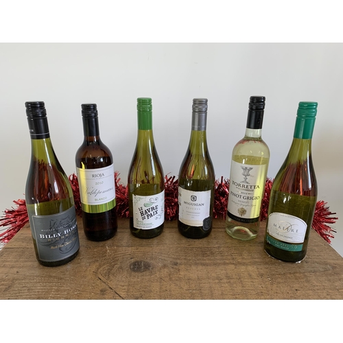 22 - Six bottles of mixed countries white wines