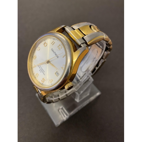 284 - A Sekonda Automatic gents wristwatch, water resistant 50m (scratches to glass, running at the time o... 