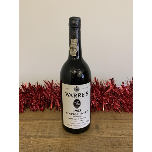 31 - A 1983 Warre's vintage port, 75cl