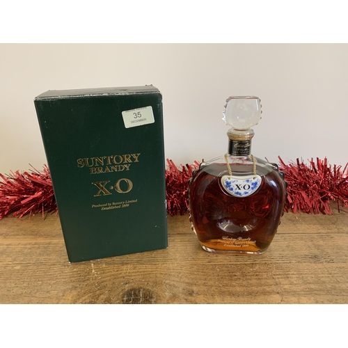 35 - A boxed Suntory Japanese X.O. brandy