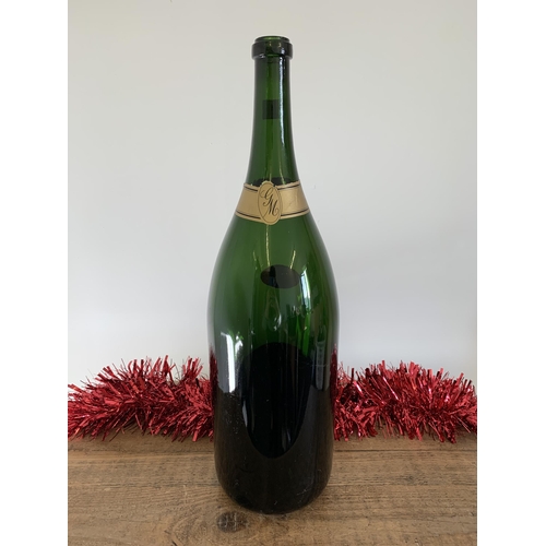 75 - An empty Gratien & Meyer Jeroboam champagne bottle, held 600cl or 4 litres