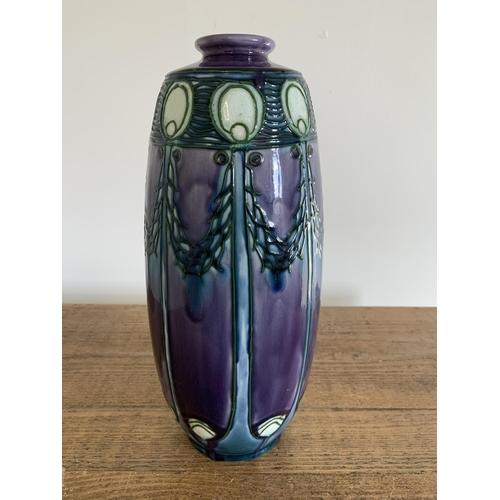 85 - Turn of the century Minton Secessionist vase, marked No 1 to base, circa 1910, John Wadsworth design... 