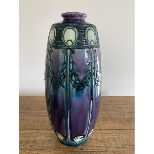 85 - Turn of the century Minton Secessionist vase, marked No 1 to base, circa 1910, John Wadsworth design... 