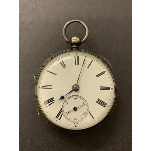 236 - An antique silver pocket watch, approx. 48mm