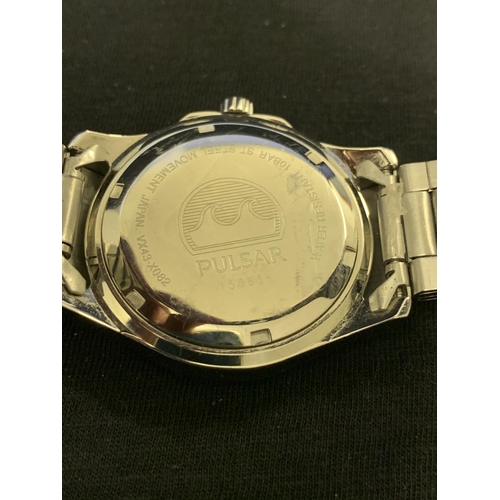 241 - A Pulsar PXN209X1 wristwatch (running at the time of lotting)