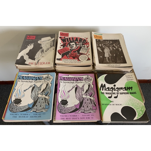 312 - A large selection of vintage 'Genii the Conjurors Magazine', late 1960's plus 'Magigram the Supreme ... 