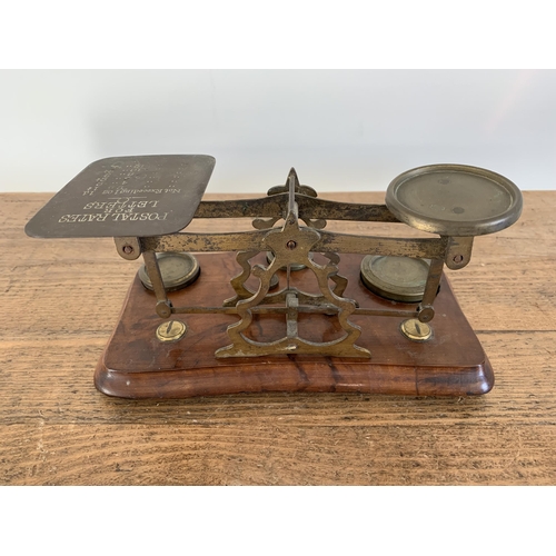 146 - An antique set of postal scales