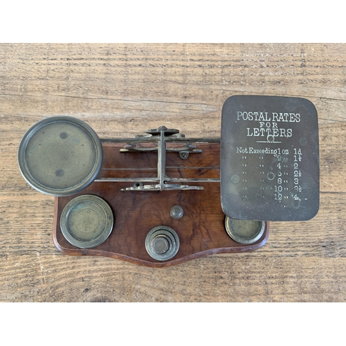 146 - An antique set of postal scales