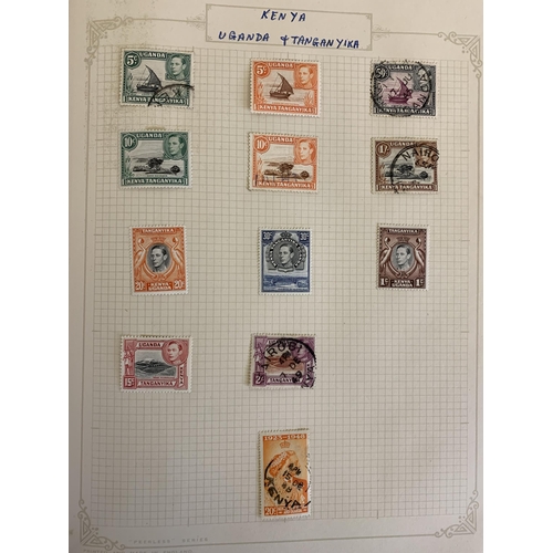 19 - A vintage part filled world stamp album, mainly early 20th Century and some loose plus a selection o... 