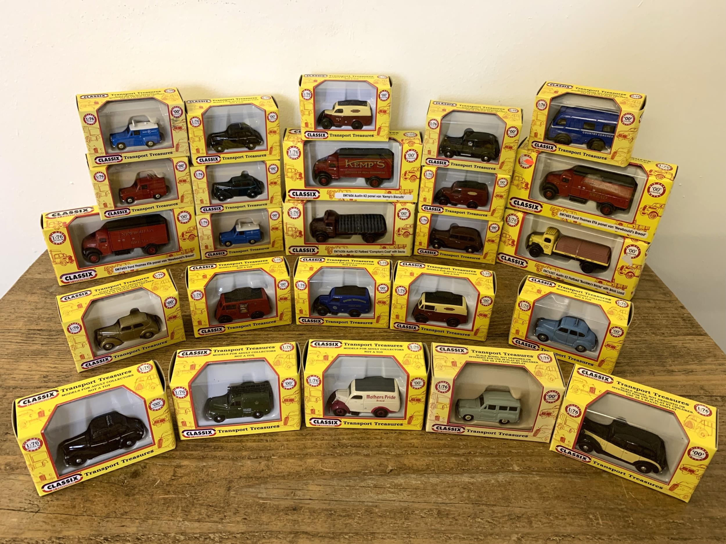 Classix by Pocketbond Transport Treasures cars and vans etc, 1:76 scale ...