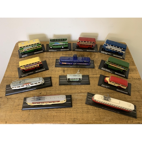 202 - Atlas 1:76 scale buses and trams