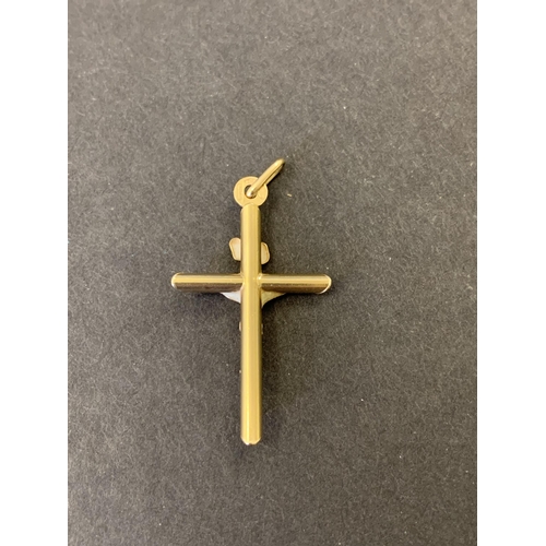 260 - A 9ct gold cross, weight approx. 1g