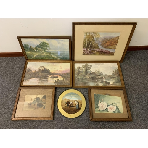 8 - A selection of framed and glazed prints