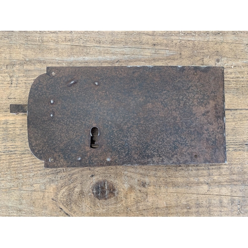 319 - An antique blacksmith made lock