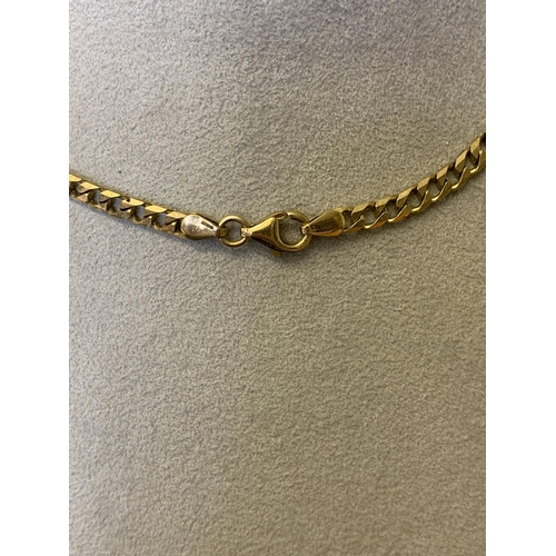 120 - A 9ct gold necklace, approx. 17