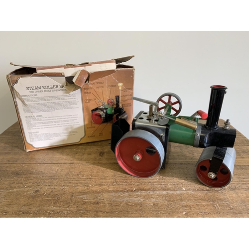 148 - A boxed Mamod steam roller with accessories (signs of slight use and box as found)