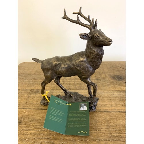 154 - A carved stag ornament 17