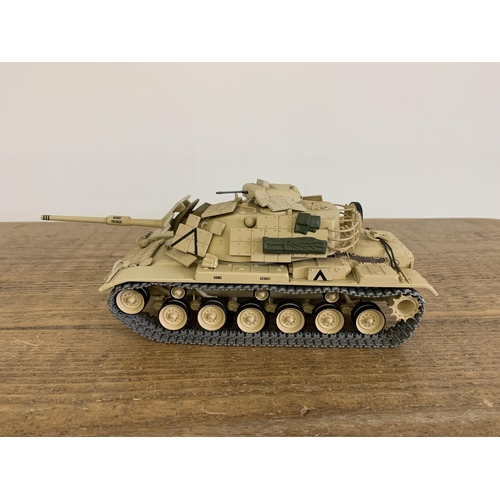 16 - A vintage die cast Minichamps desert tank, 10 1/4