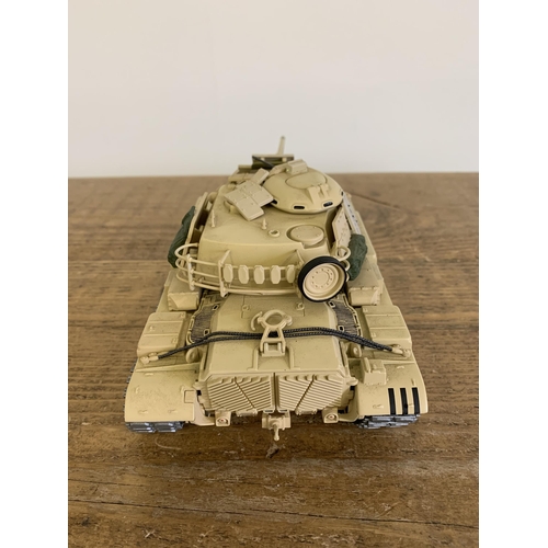 16 - A vintage die cast Minichamps desert tank, 10 1/4