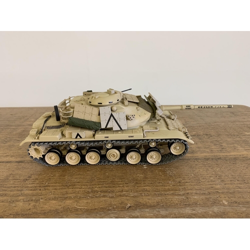 16 - A vintage die cast Minichamps desert tank, 10 1/4