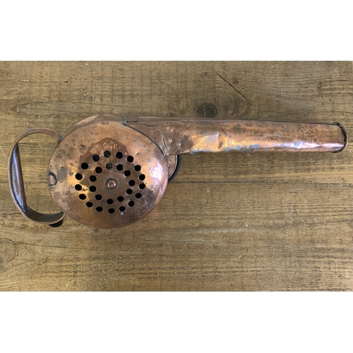 170 - A pair of antique copper bellows