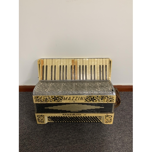 204 - A large cased 'Mazzini Tangolita IV' accordion (not tested)