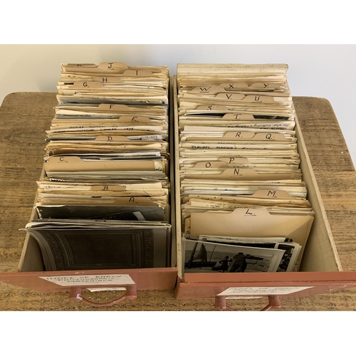 288 - A vintage double box file of photography related ephemera, compiled by one person detailing early ph... 