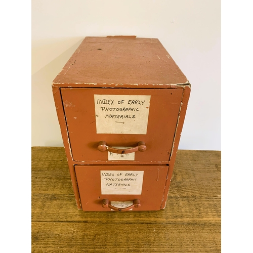 288 - A vintage double box file of photography related ephemera, compiled by one person detailing early ph... 