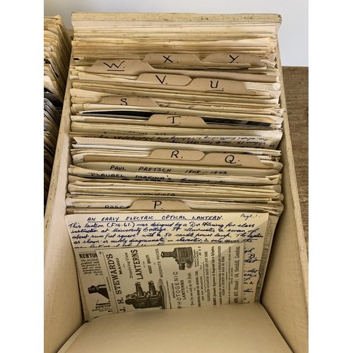 288 - A vintage double box file of photography related ephemera, compiled by one person detailing early ph... 