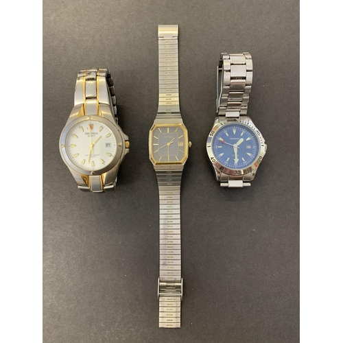 338 - Two Sekonda quartz wristwatches with a Corvette wristwatch (all running at the time of lotting)