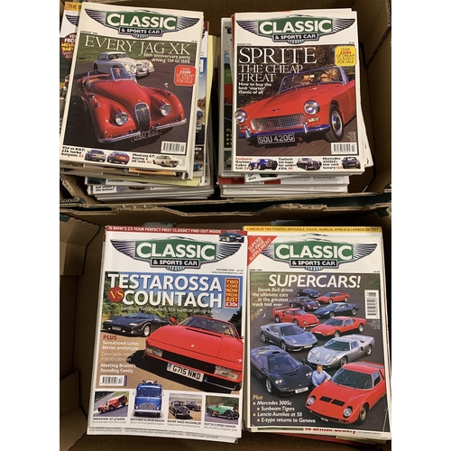 60 - Two boxes of Classic & Sports Car magazines, mostly 2000's