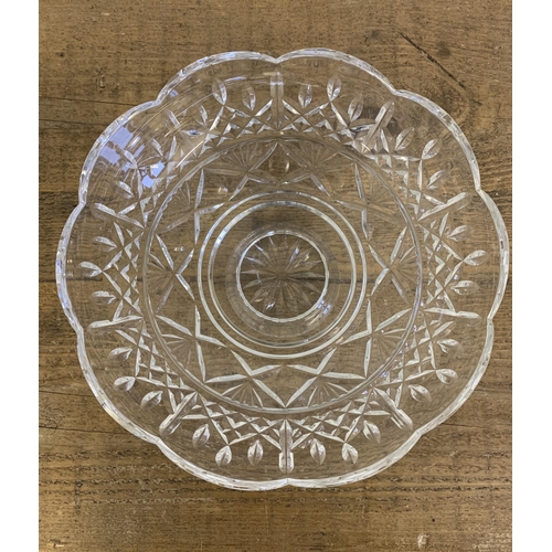 85 - A Waterford crystal Lismore pattern footed fruit bowl, 10