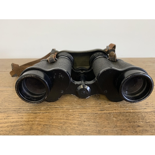 169 - Vintage Carl Zeiss binoculars 8x30, good optics (repair to eye piece)