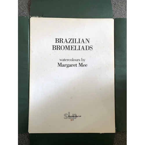 195 - A part filled folio of limited edition prints by Margaret Mee, Brazilian Bromeliads, produced in a l... 