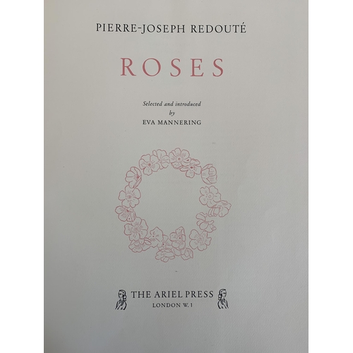 202 - A 1954 'The Ariel Press' Pierce-Joseph Redoute book 'Roses', an 1896 Volume 2 'The Garden' and 1897 ... 