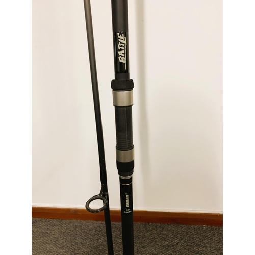 255 - A Battle Star bait carp fishing rod, 12ft long