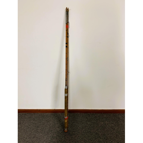 260 - A vintage modern Arms Company Elastikane 3 piece fishing rod, 12ft long