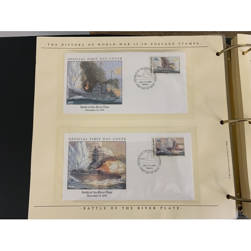 287 - Two large albums of WW2 first day covers